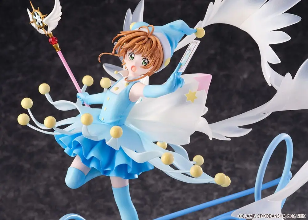 Cardcaptor Sakura PVC szobor 1/7 Sakura Kinomoto harci kosztüm víz változat, 36 cm termékfotó