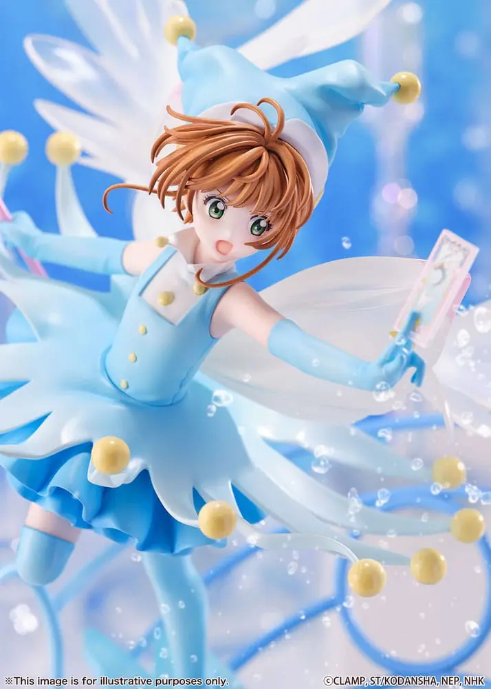 Cardcaptor Sakura PVC szobor 1/7 Sakura Kinomoto harci kosztüm víz változat, 36 cm termékfotó