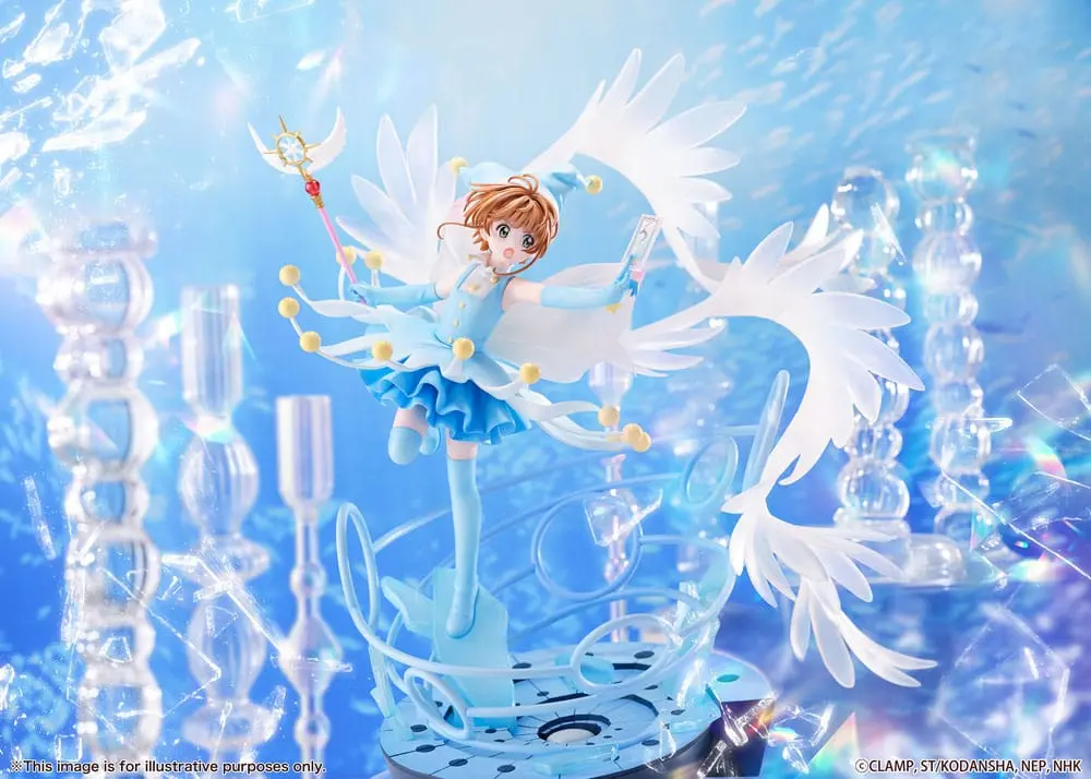 Cardcaptor Sakura PVC szobor 1/7 Sakura Kinomoto harci kosztüm víz változat, 36 cm termékfotó