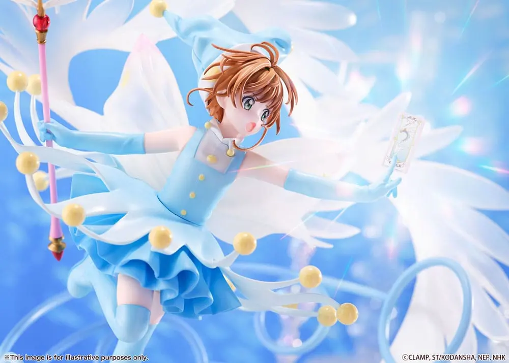 Cardcaptor Sakura PVC szobor 1/7 Sakura Kinomoto harci kosztüm víz változat, 36 cm termékfotó