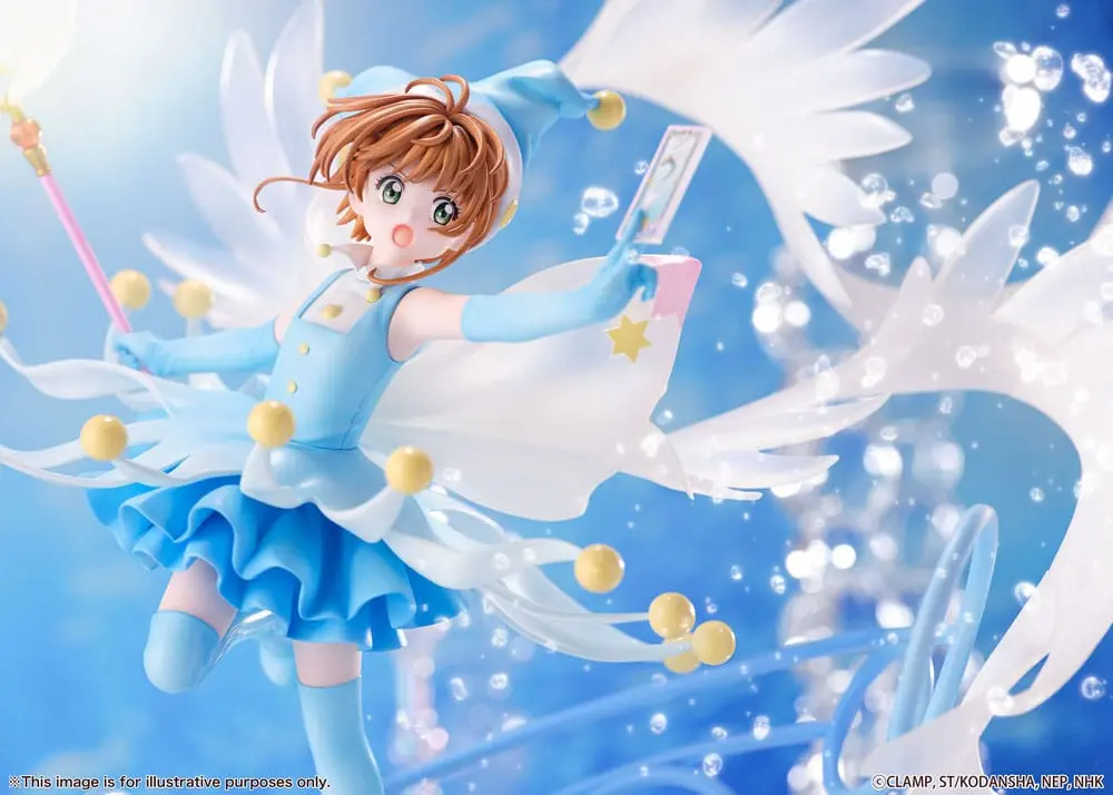 Cardcaptor Sakura PVC szobor 1/7 Sakura Kinomoto harci kosztüm víz változat, 36 cm termékfotó