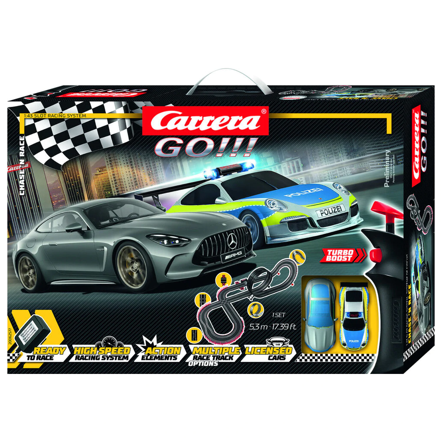 Carrera GO!!! Chase 'n Race pretekársky okruh produktová fotografia