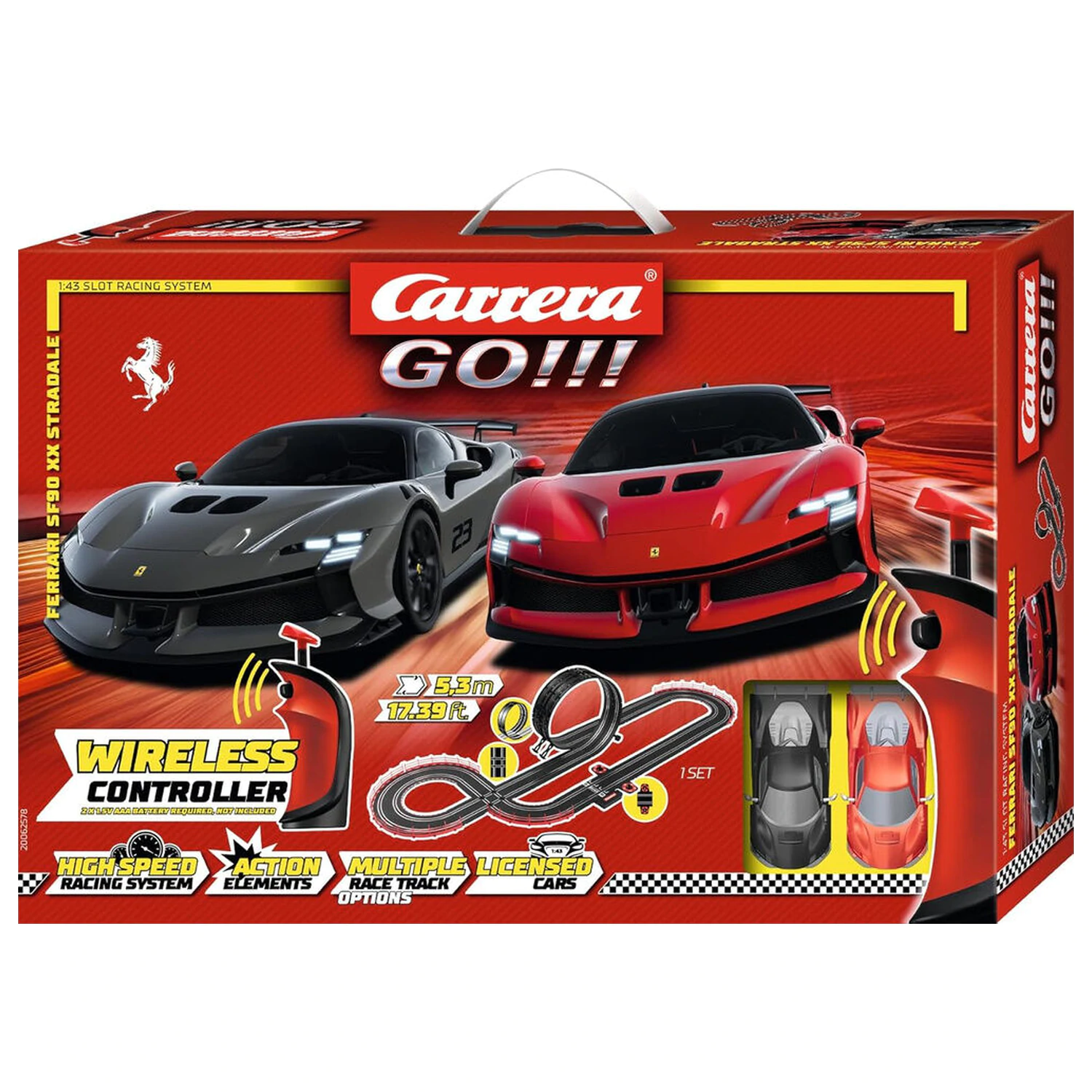 Carrera GO!!! Ferrari Supercar Power Racing okruh produktová fotografia
