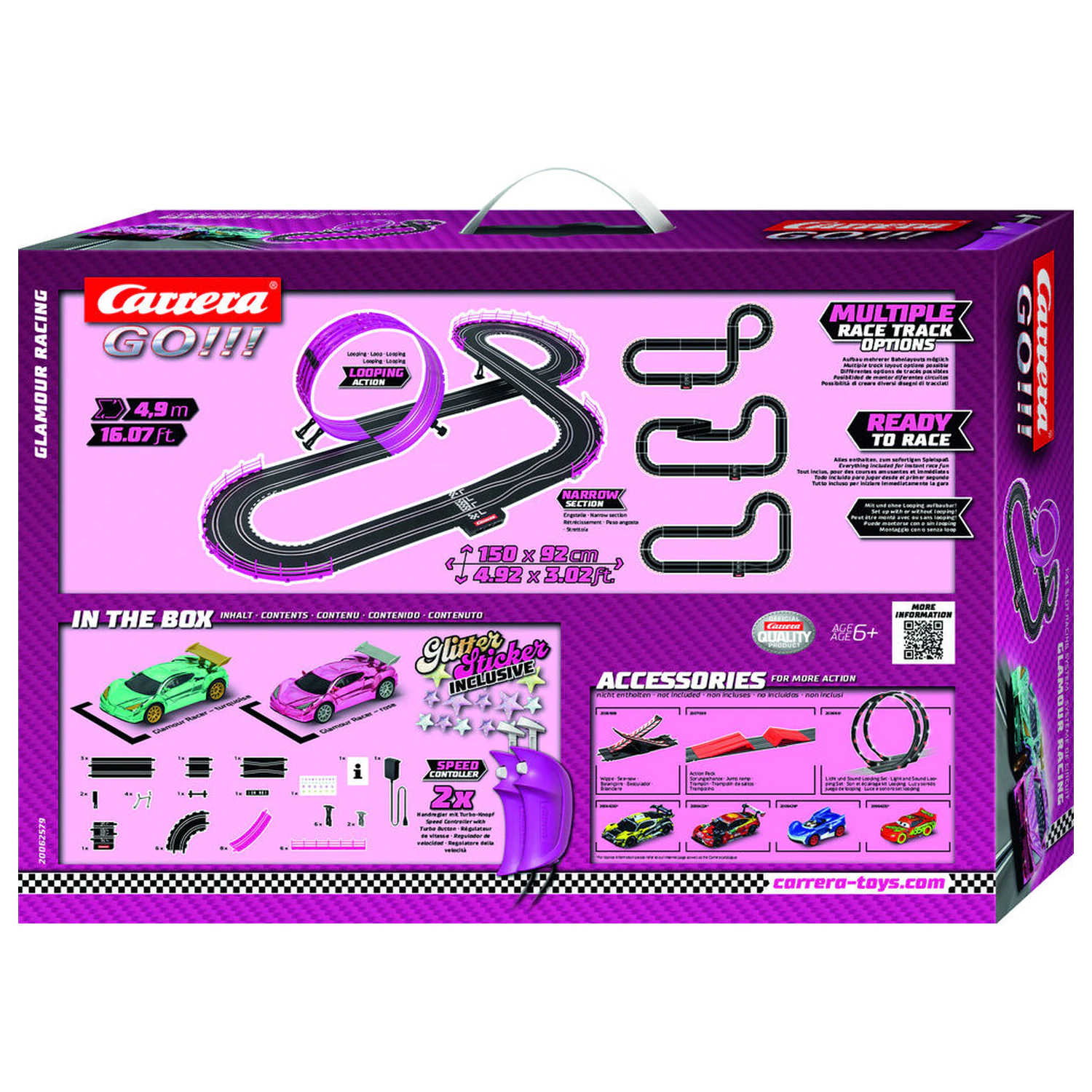 Carrera GO!!! Glamour Racing - pretekársky okruh produktová fotografia