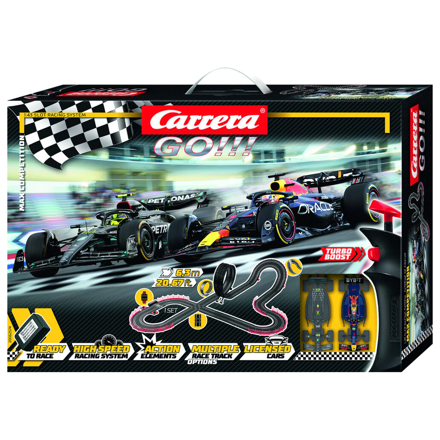 Carrera GO!!! Max Competition závodná dráha produktová fotografia