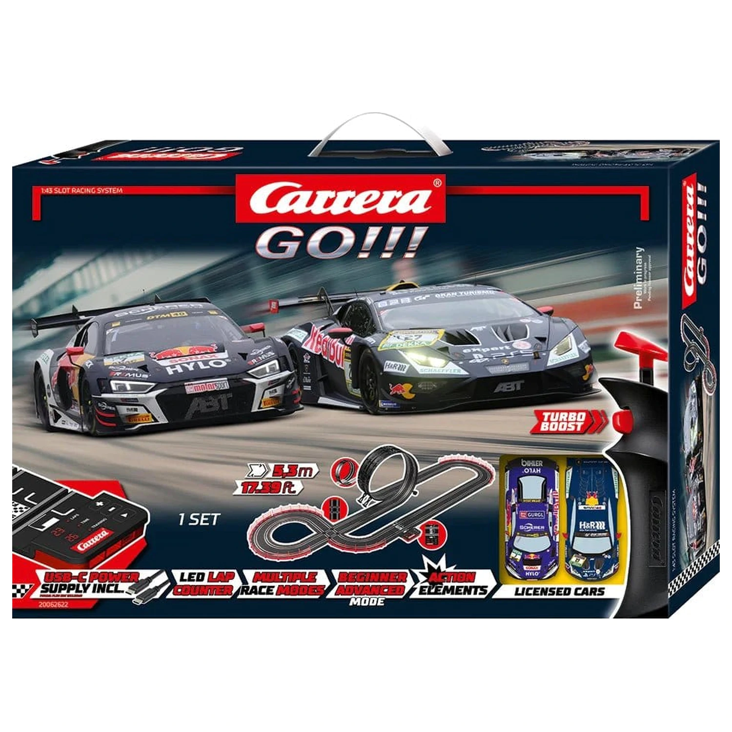 Carrera GO!!! Dráhová súprava pre slot car GT Pro Racers produktová fotografia