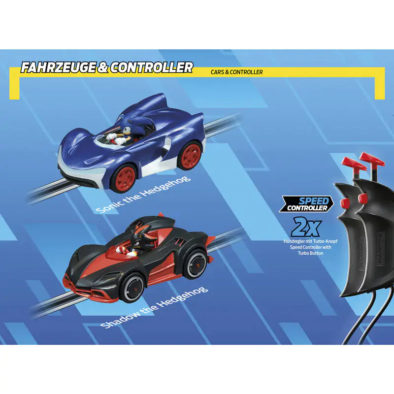 Carrera GO!!! Sonic the Hedgehog Sonic + Shadow pretekárska dráha produktová fotografia