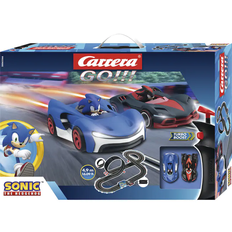 Carrera GO!!! Sonic the Hedgehog Sonic + Shadow pretekárska dráha produktová fotografia
