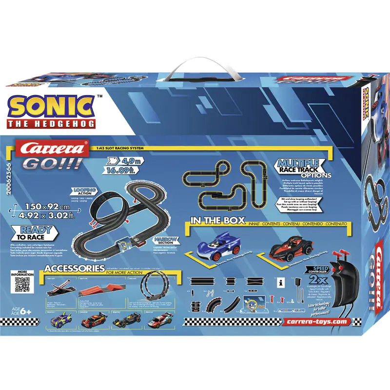 Carrera GO!!! Sonic the Hedgehog Sonic + Shadow pretekárska dráha produktová fotografia