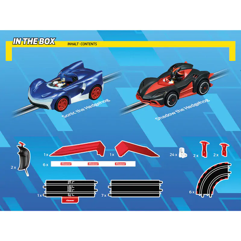 Carrera GO!!! Sonic the Hedgehog Sonic + Shadow pretekárska dráha produktová fotografia