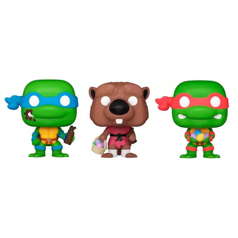 Mrkva Pocket POP blister 3 figúrky Ninja Turtles Splinter Leonardo Raphael produktová fotografia