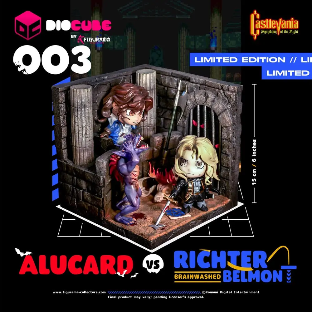 Castlevania DioCube PVC dioráma Alucard Vs Richter Belmont 15 cm termékfotó