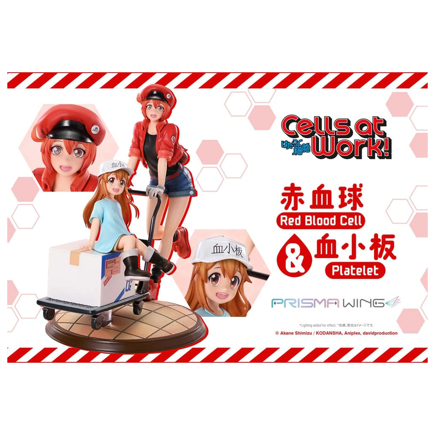 Cells at Work Prisma Wing PVC socha Red Blood Cell & Platelet 26 cm produktová fotografia