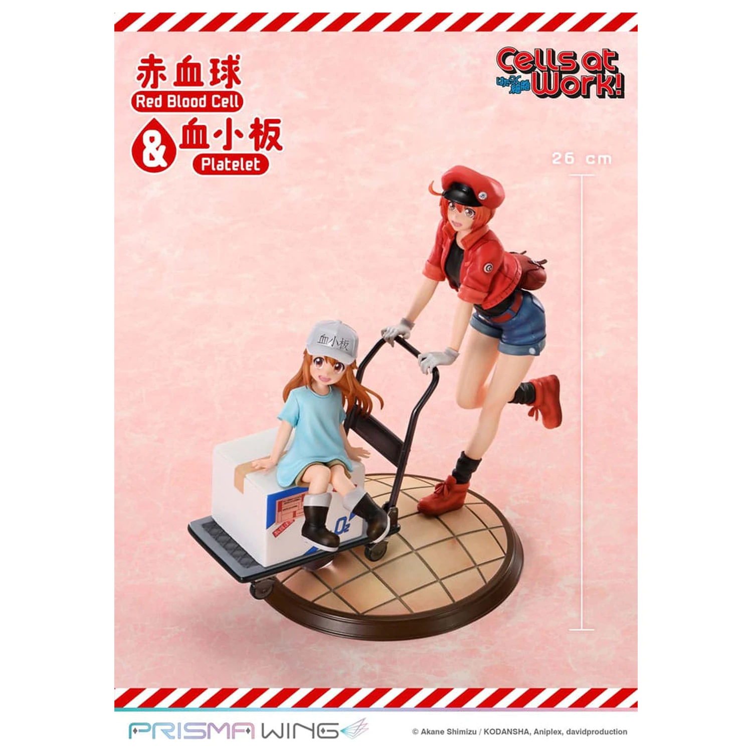 Cells at Work Prisma Wing PVC socha Red Blood Cell & Platelet 26 cm produktová fotografia