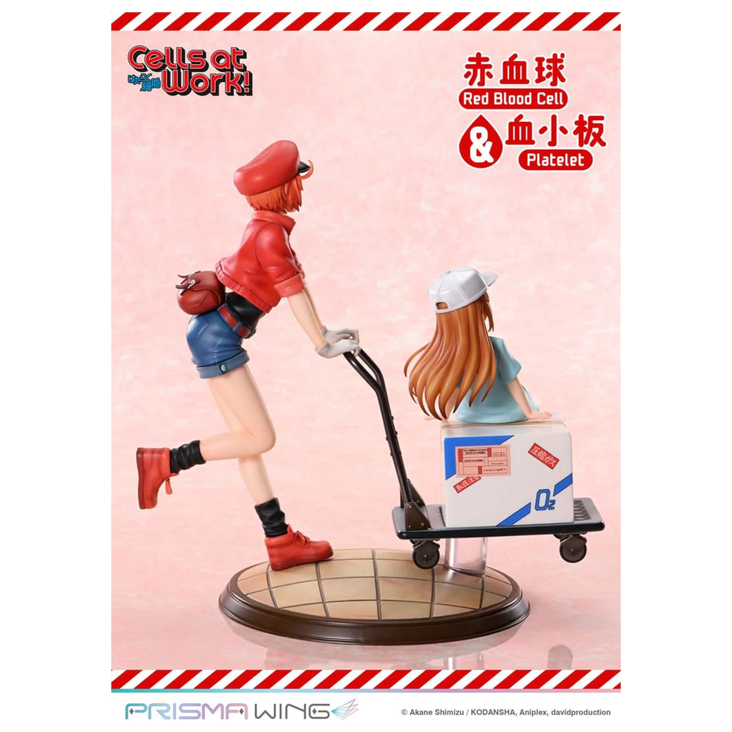 Cells at Work Prisma Wing PVC socha Red Blood Cell & Platelet 26 cm produktová fotografia