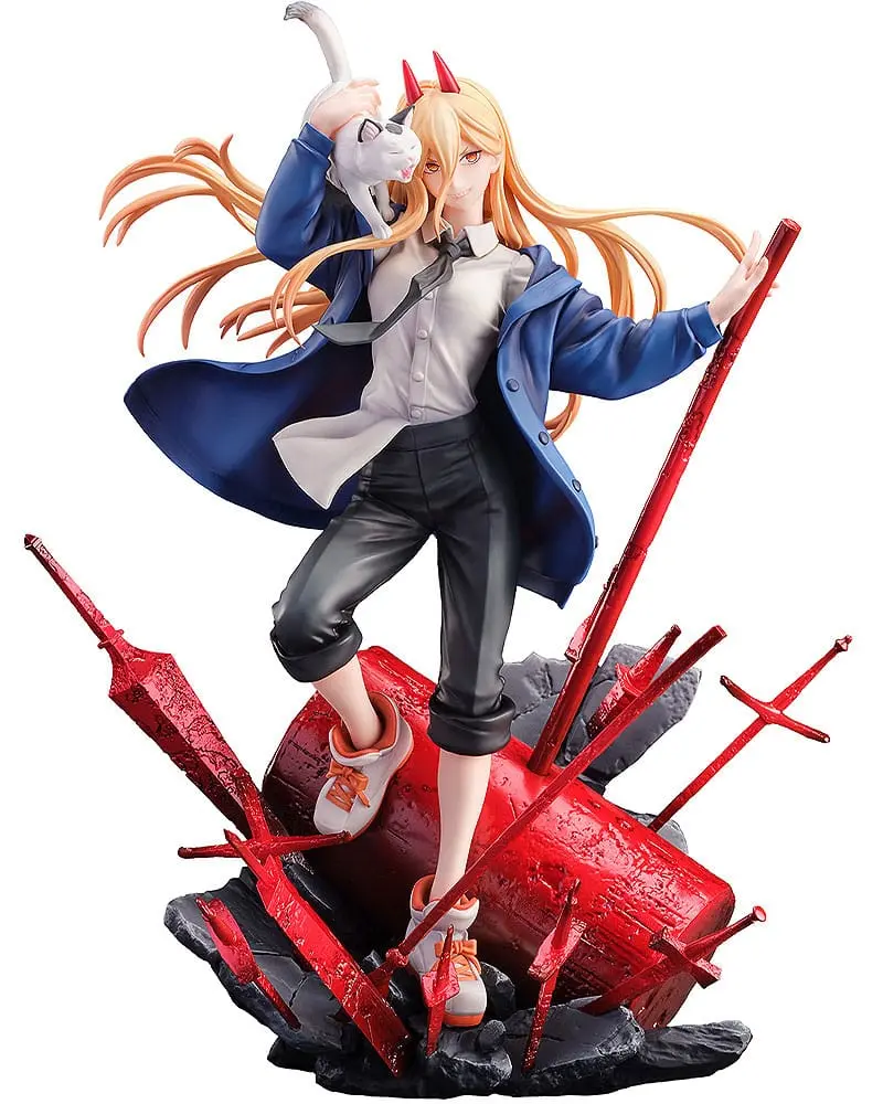 Chainsaw Man Statue 1/7 Power &amp; Meowy 28 cm termékfotó