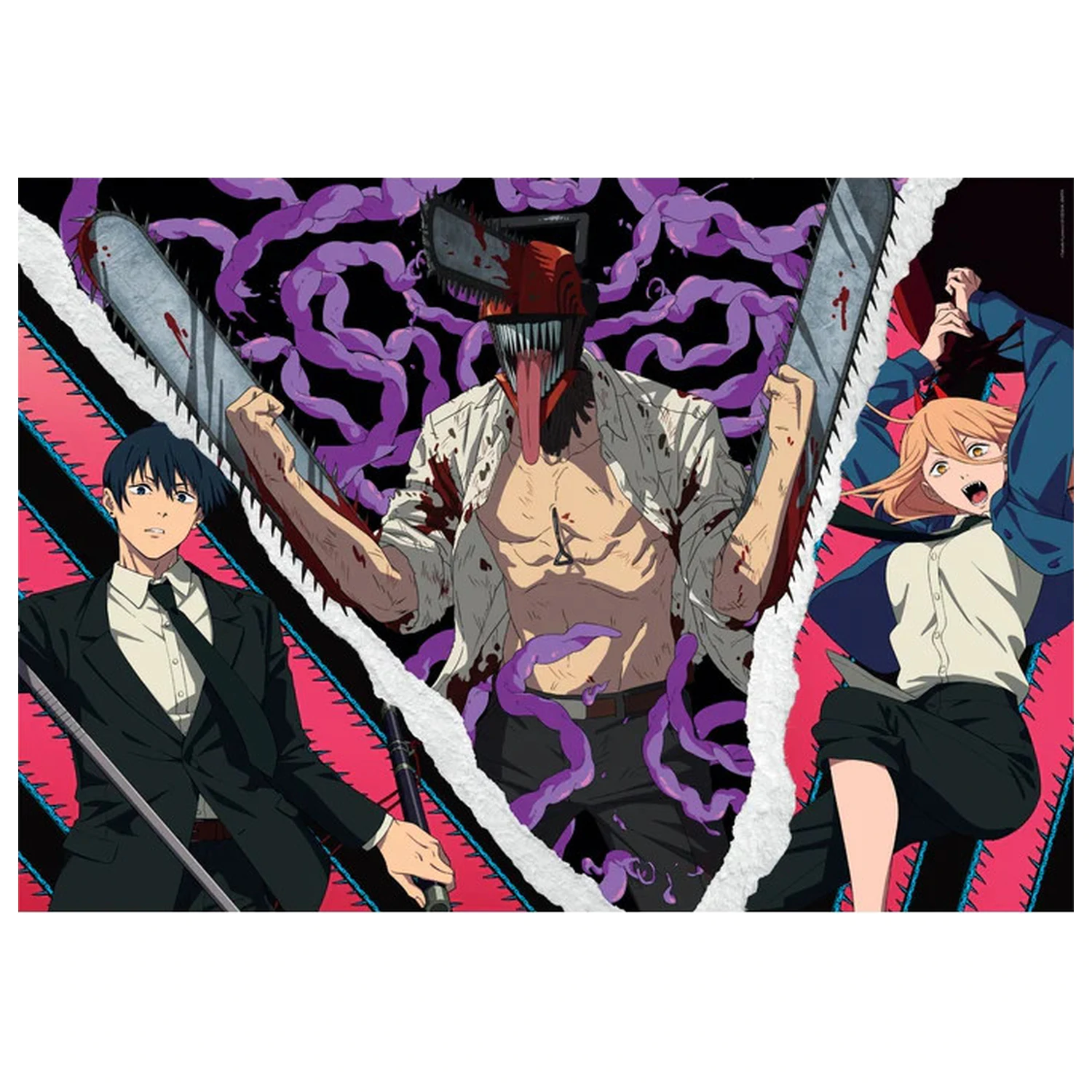 Chainsaw Man Demon Ripper 500-dielne kockové puzzle produktová fotografia