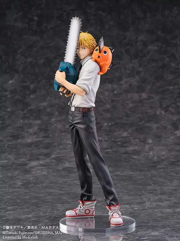 Chainsaw Man Luminasta PVC Figúrka 1/7 Denji & Pochita 24 cm termékfotó