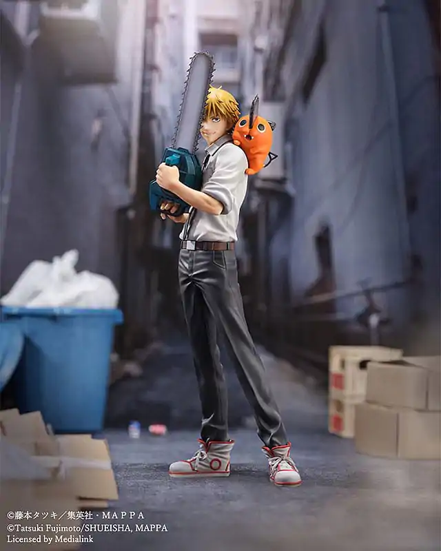 Chainsaw Man Luminasta PVC Figúrka 1/7 Denji & Pochita 24 cm termékfotó