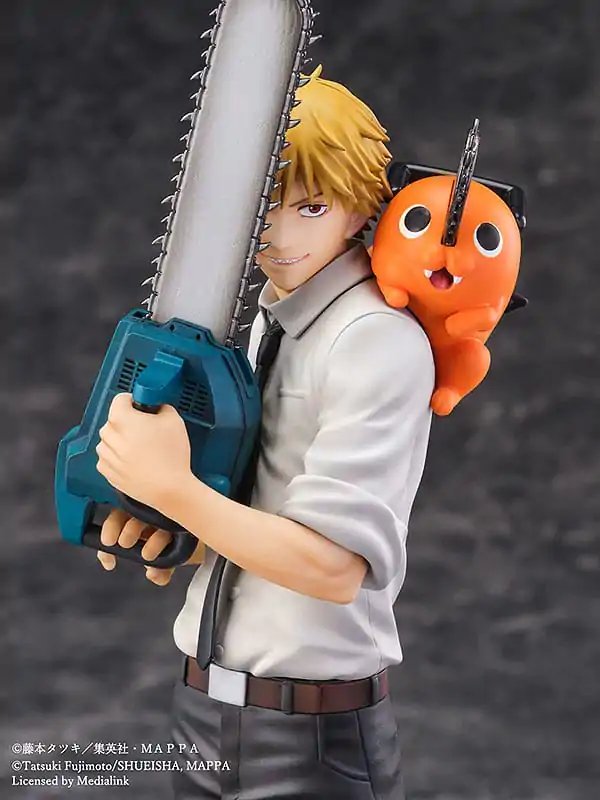 Chainsaw Man Luminasta PVC Figúrka 1/7 Denji & Pochita 24 cm termékfotó