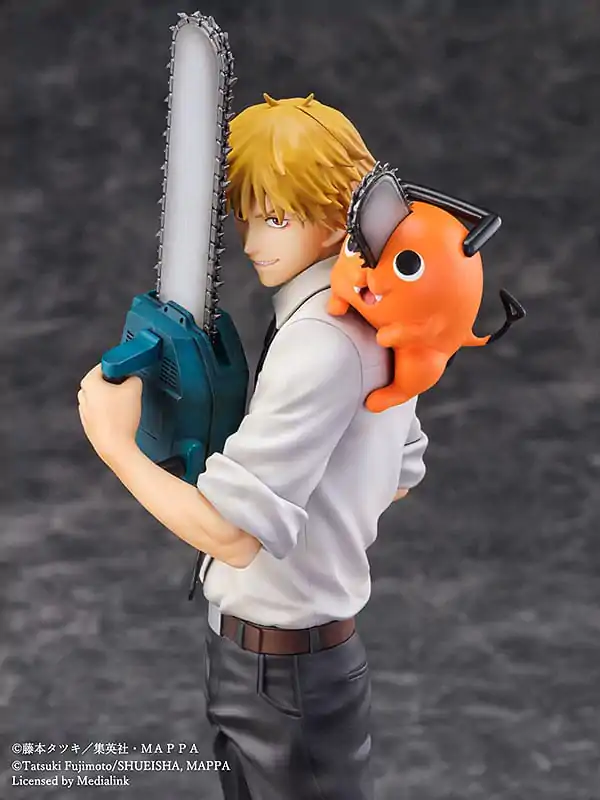 Chainsaw Man Luminasta PVC Figúrka 1/7 Denji & Pochita 24 cm termékfotó