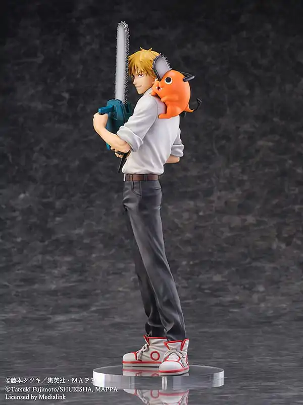 Chainsaw Man Luminasta PVC Figúrka 1/7 Denji & Pochita 24 cm termékfotó