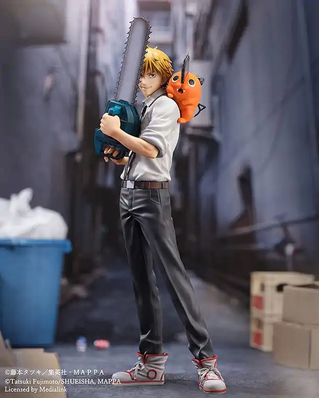 Chainsaw Man Luminasta PVC Figúrka 1/7 Denji & Pochita 24 cm termékfotó