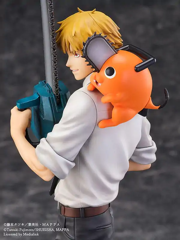 Chainsaw Man Luminasta PVC Figúrka 1/7 Denji & Pochita 24 cm termékfotó