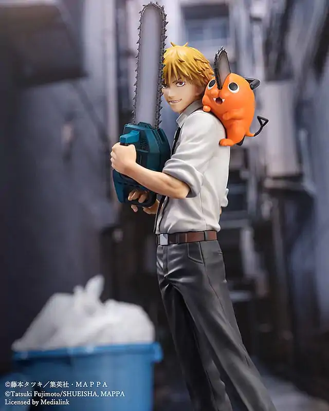 Chainsaw Man Luminasta PVC Figúrka 1/7 Denji & Pochita 24 cm termékfotó