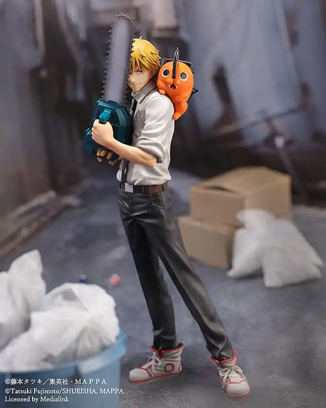 Chainsaw Man Luminasta PVC Figúrka 1/7 Denji & Pochita 24 cm termékfotó