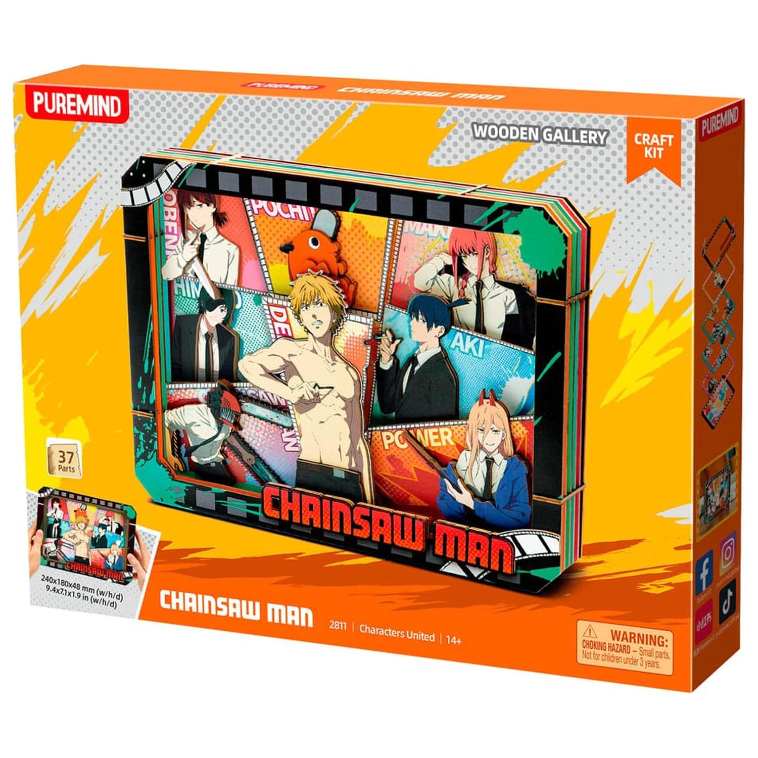 Chainsaw Man Model Kit Drevená galéria (L) Charaters United produktová fotografia