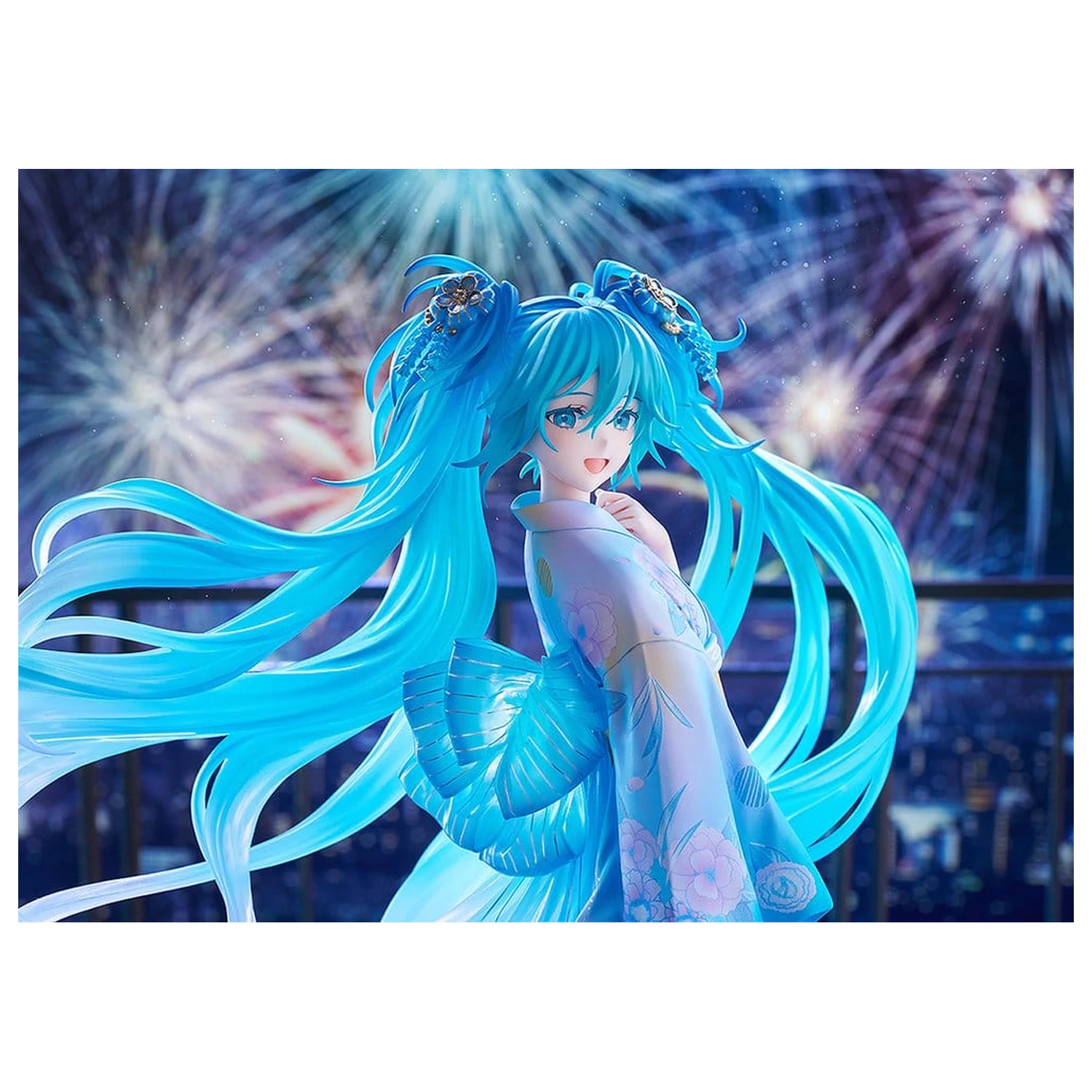 Character Vocal Series 01: Hatsune Miku PVC figúrka 1/7 Music & Fire Works Ver. 23 cm produktová fotografia