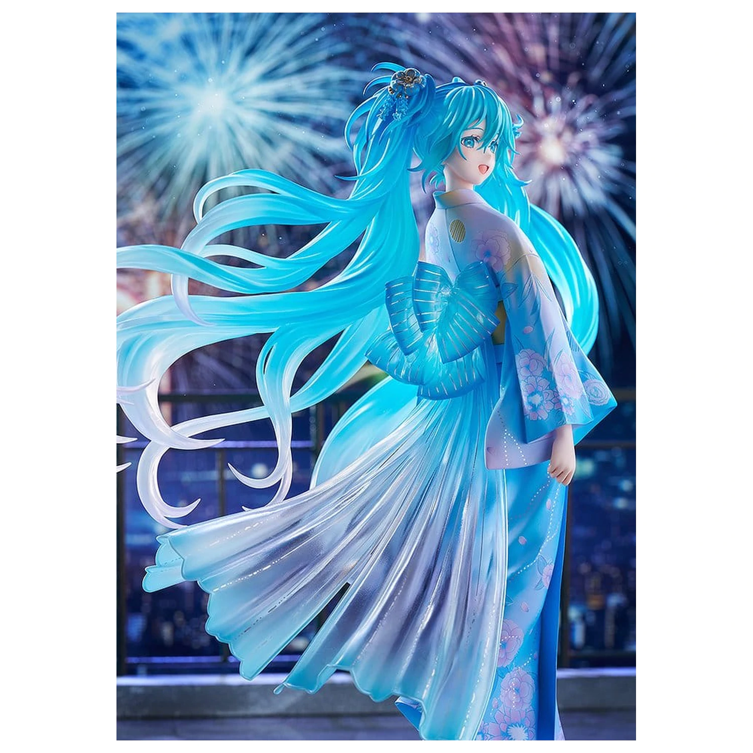 Character Vocal Series 01: Hatsune Miku PVC figúrka 1/7 Music & Fire Works Ver. 23 cm produktová fotografia