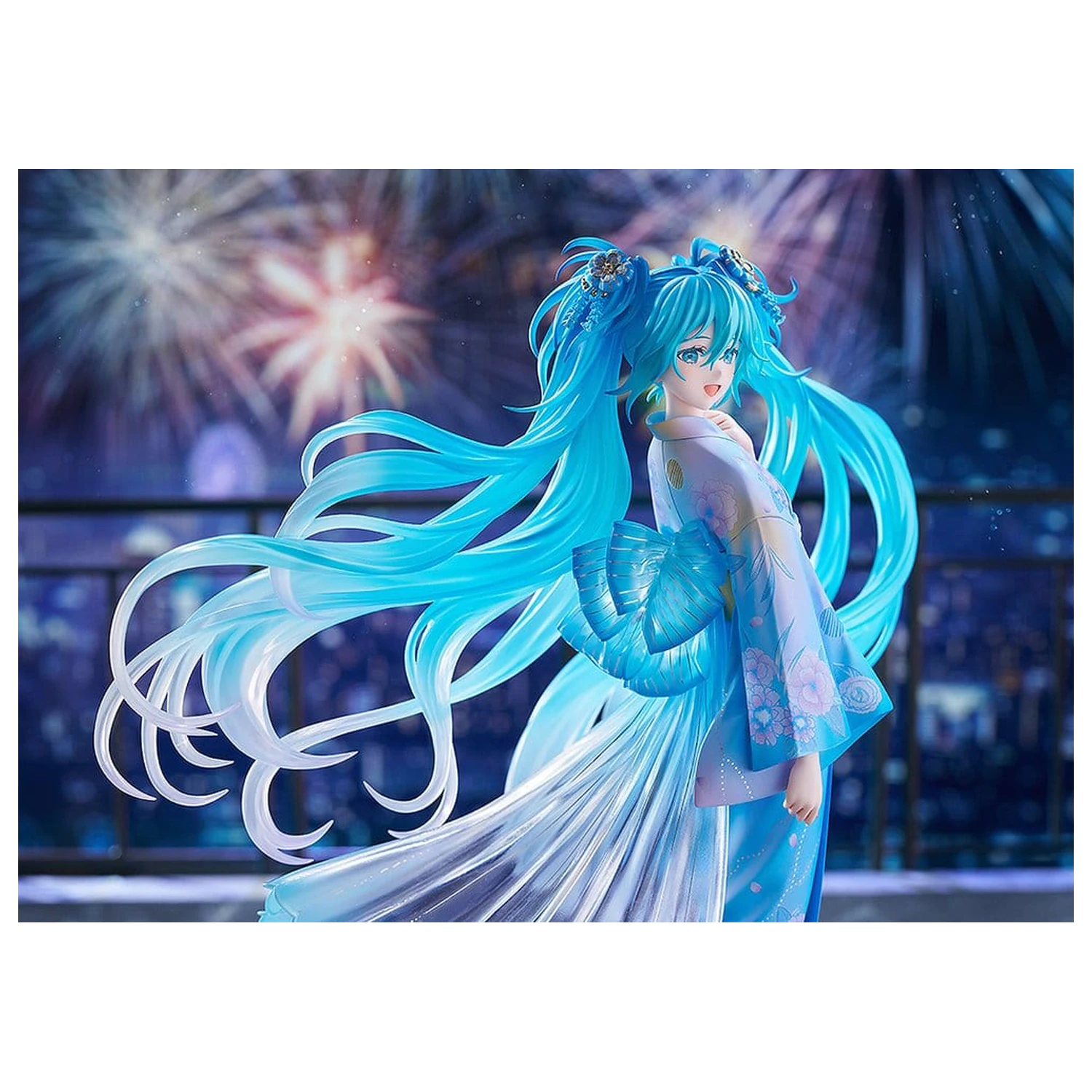 Character Vocal Series 01: Hatsune Miku PVC figúrka 1/7 Music & Fire Works Ver. 23 cm produktová fotografia
