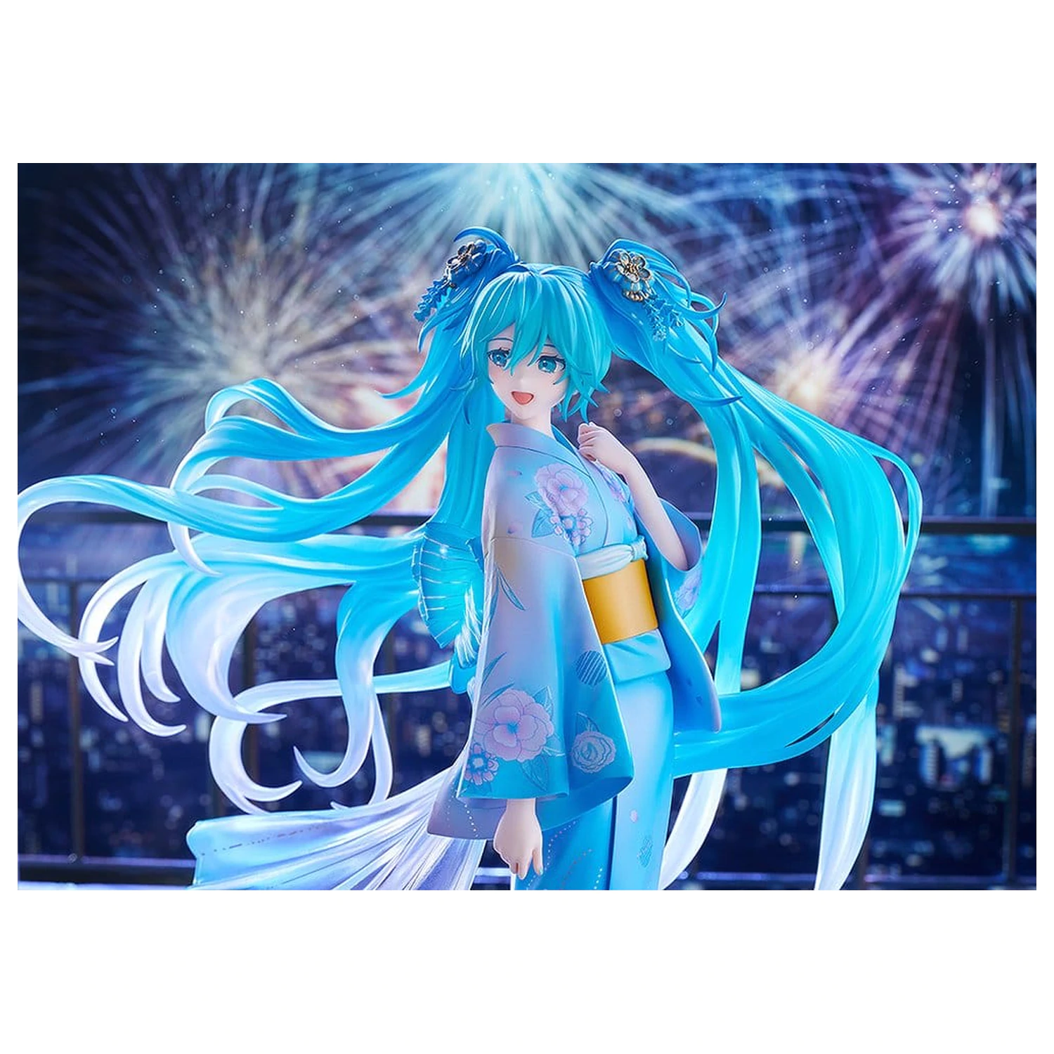 Character Vocal Series 01: Hatsune Miku PVC figúrka 1/7 Music & Fire Works Ver. 23 cm produktová fotografia