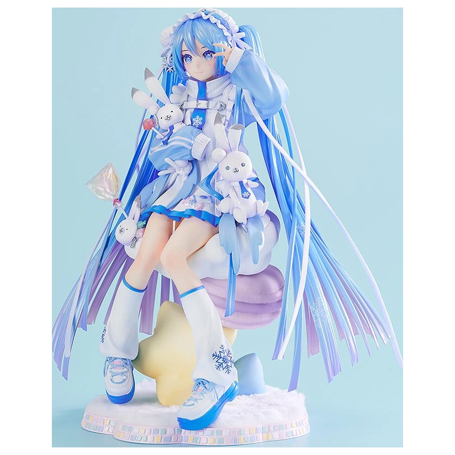 Character Vocal Series 01: Hatsune Miku PVC socha 1/7 Snow Miku: Yukiiro Pop Ver. 24 cm produktová fotografia