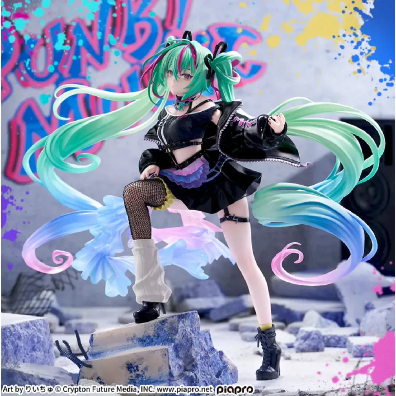 Character Vocal Series 01: Hatsune Miku FIGURIZMa PVC Socha Hatsune Miku Punk! 23 cm produktová fotografia