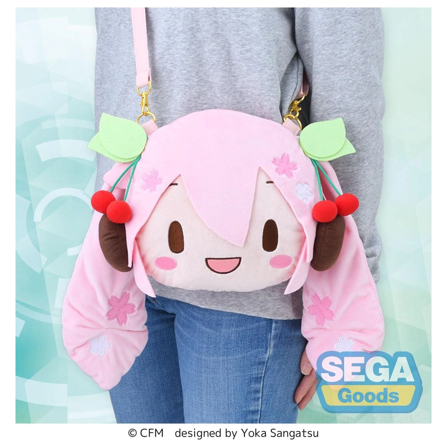 Character Vocal Series 01: Hatsune Miku fuwa petit Taška cez rameno Sakura Miku Face (M) produktová fotografia