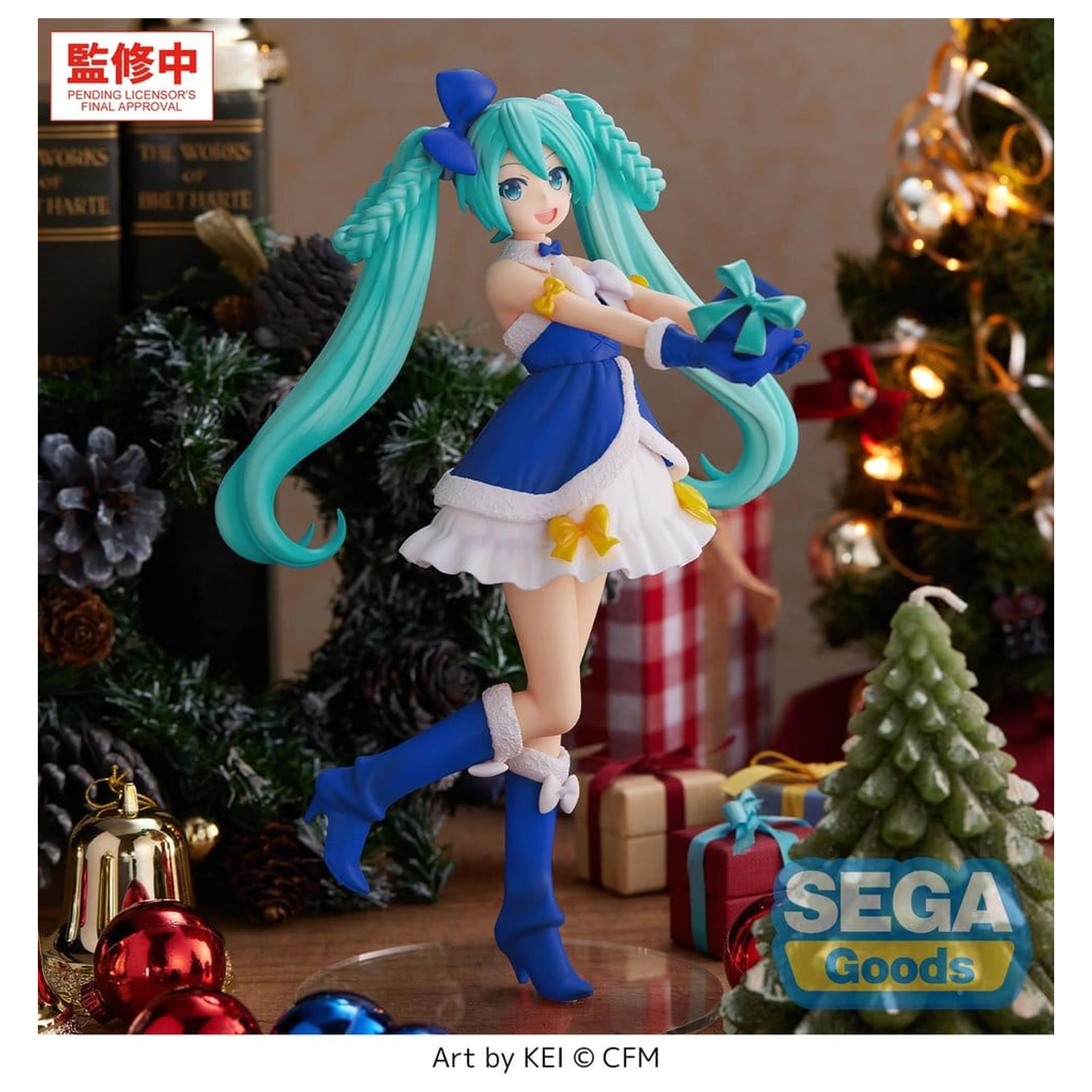 Character Vocal Series 01: Hatsune Miku High Premium PVC figúrka Hatsune Miku Sapphire Christmas Ver. 21 cm produktová fotografia