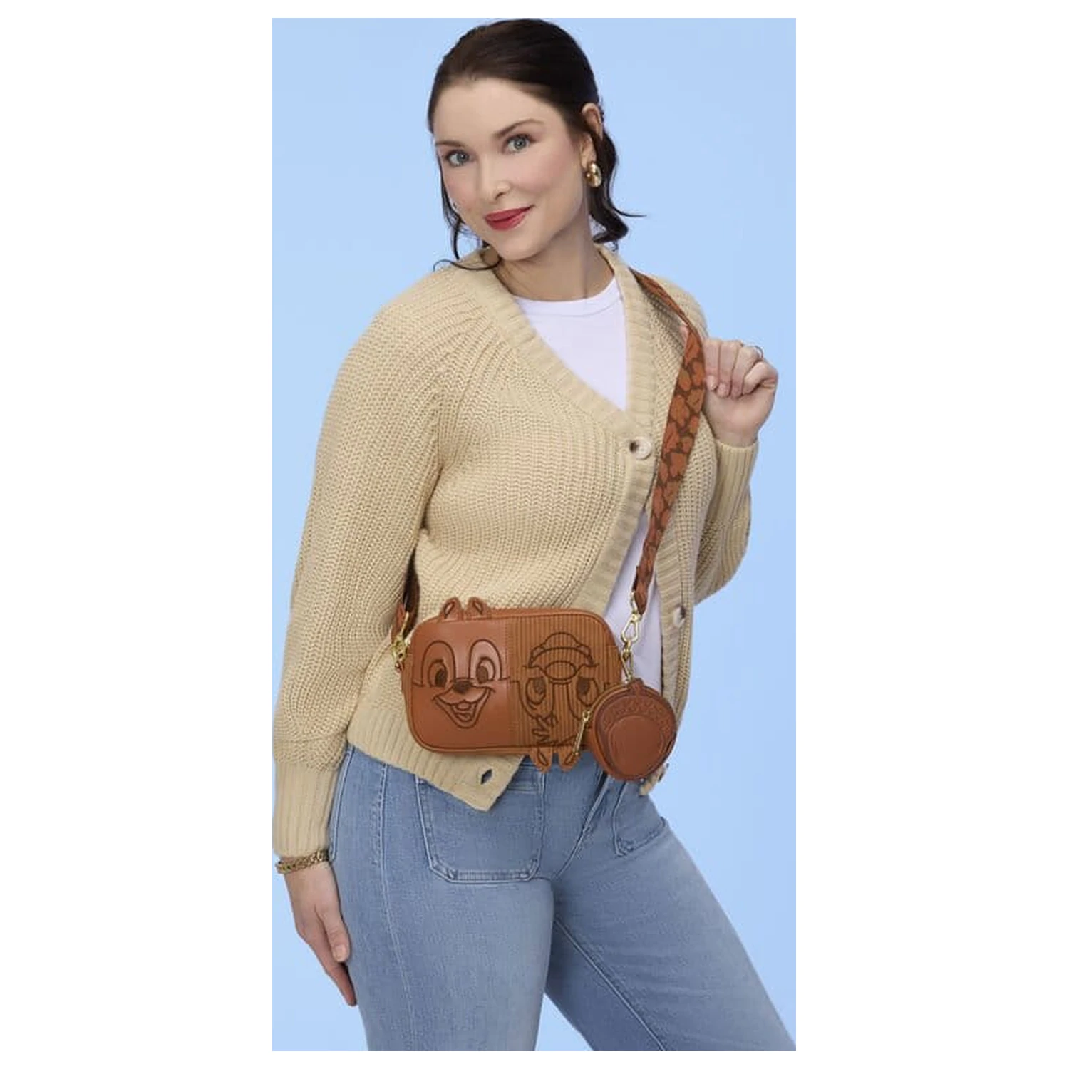 Chip 'n Dale: Rescue Rangers by Loungefly Prehadzovacia taška so šnúrovou peňaženkou z menčestru produktová fotografia