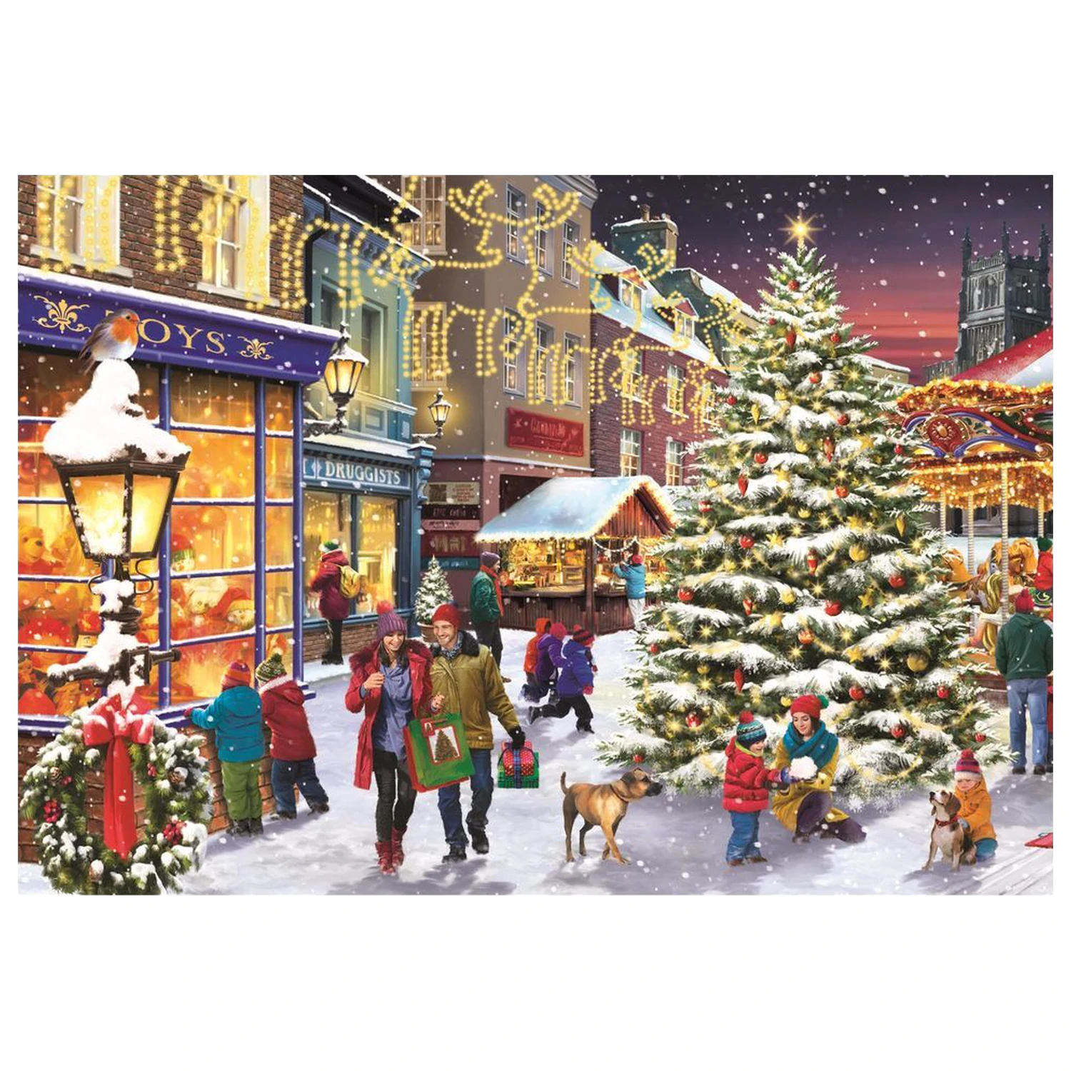 Vianočná kolekcia Village puzzle 1000 kusov produktová fotografia
