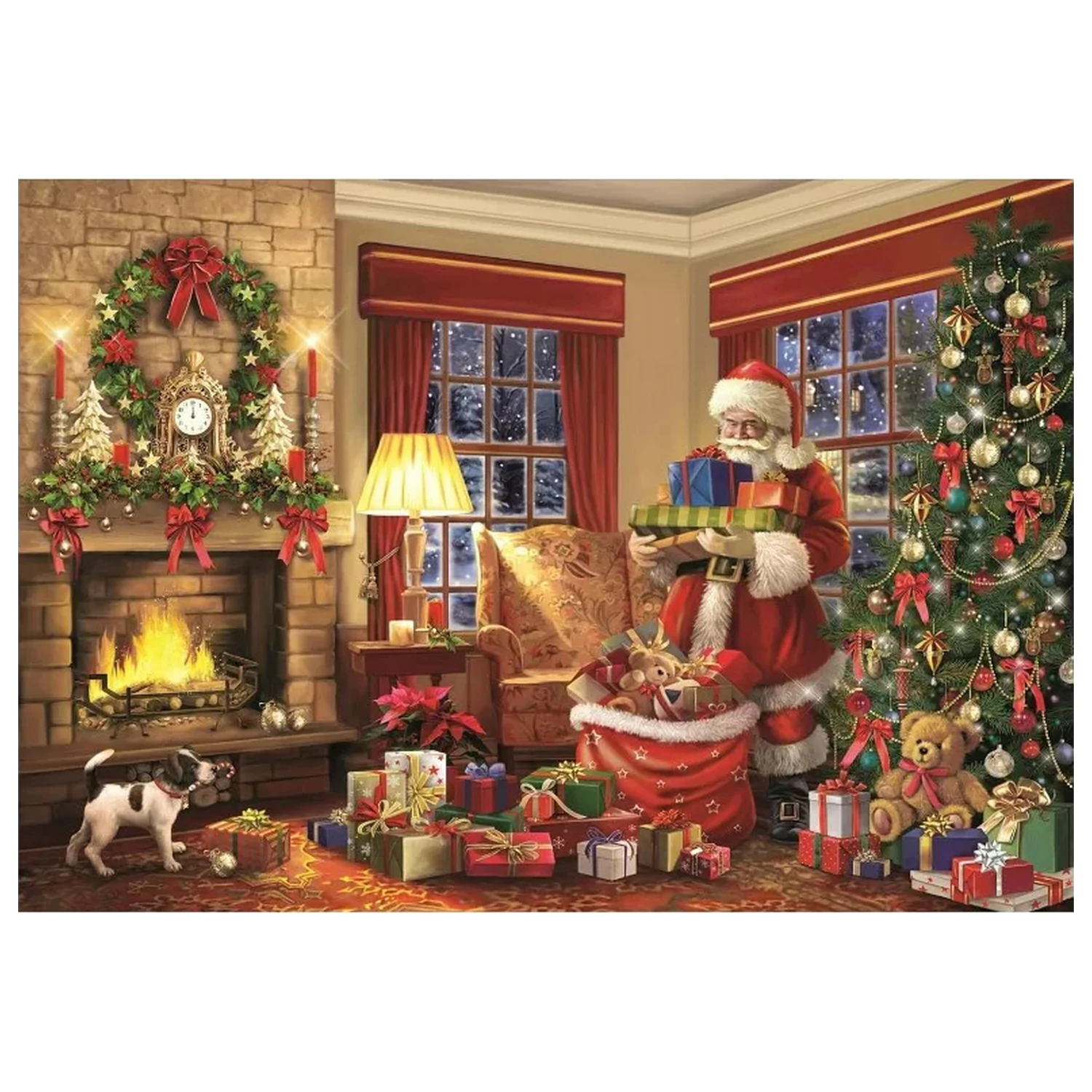Christmas Santa's Visit 1000-dielne puzzle produktová fotografia