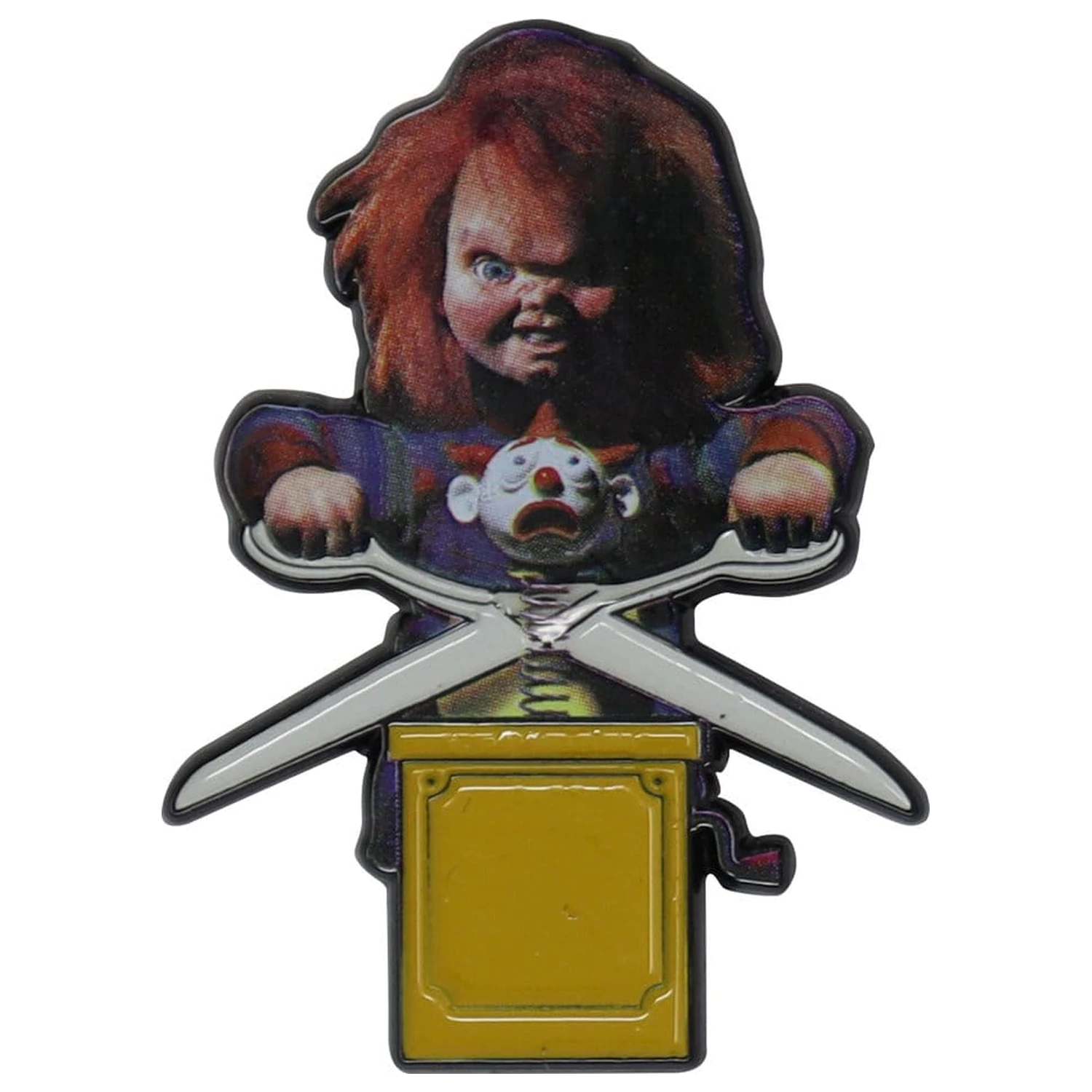 Chucky odznak limitovaná edícia produktová fotografia