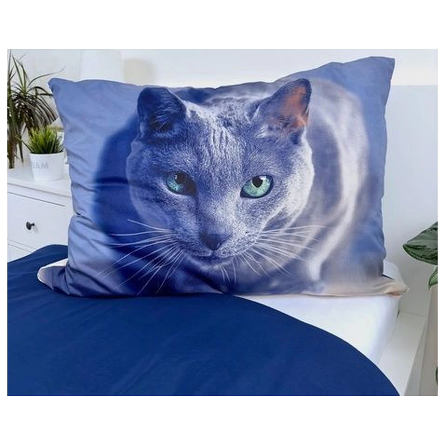 Cat Dark mikrovláknový povlak na paplón produktová fotografia