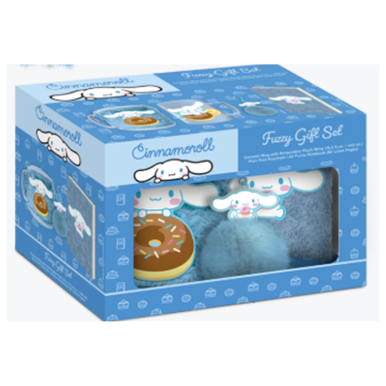 Cinnamoroll Fuzzy darčeková sada Zápisník + Hrnček + Kľúčenka produktová fotografia