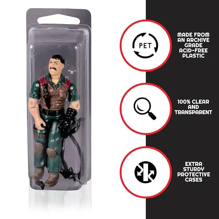 Clamshell PET Protectors 50-Pack pre akčné figúrky produktová fotografia