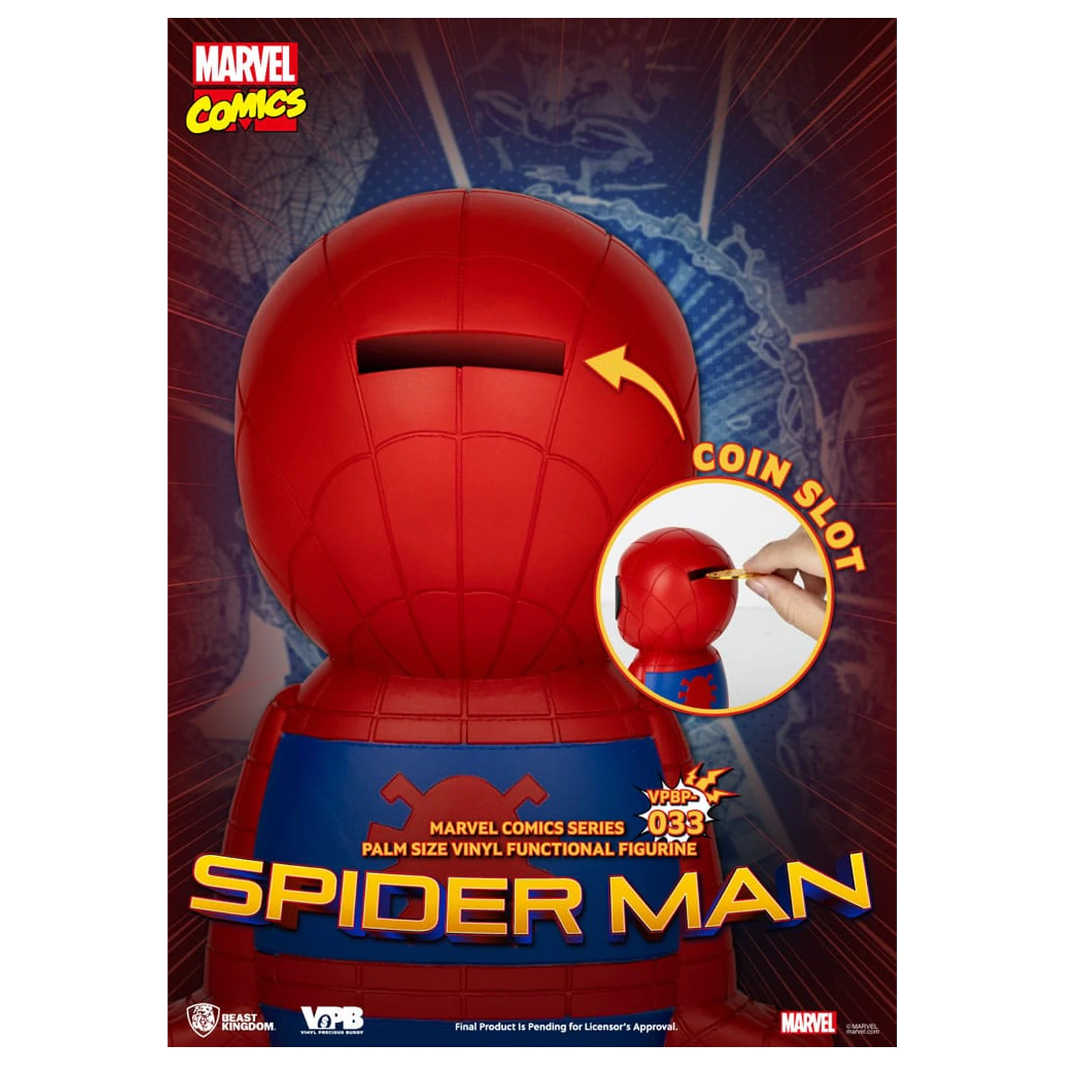 Classic Marvel Comics Piggy vinylová pokladnička Spiderman 12 cm produktová fotografia