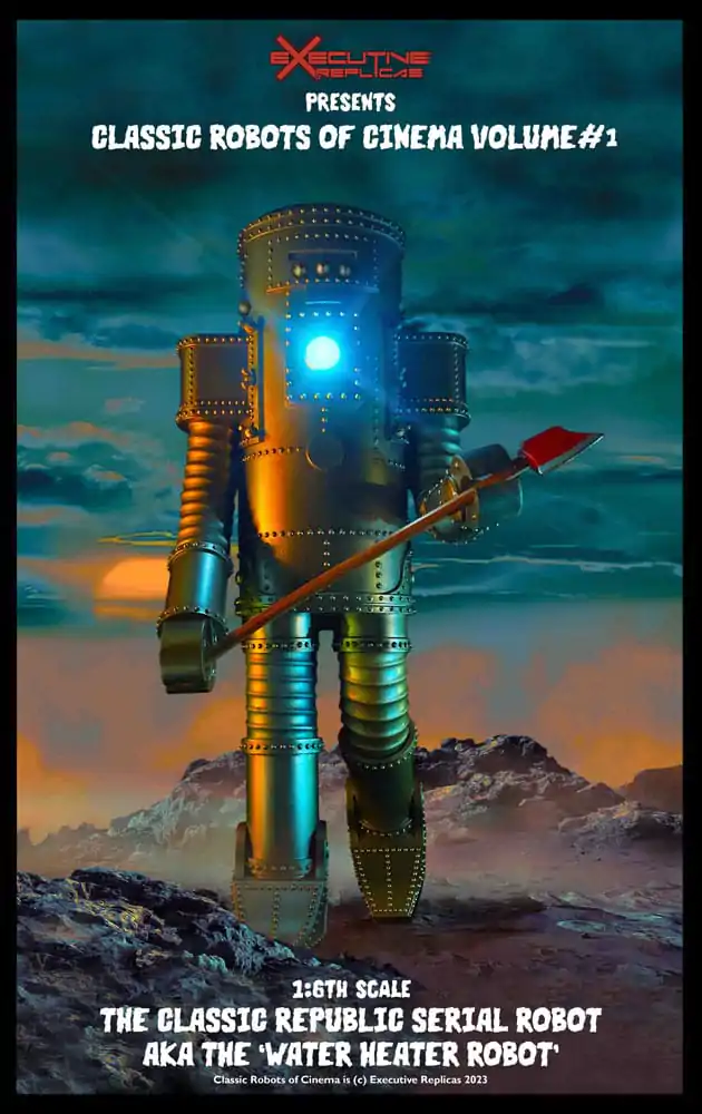 Classic Robots of Cinema Akčná figúrka 1/6 Volume #1: The Classic Republic Serial Robot a.k.a. The Water Heater Robot 30 cm produktová fotografia