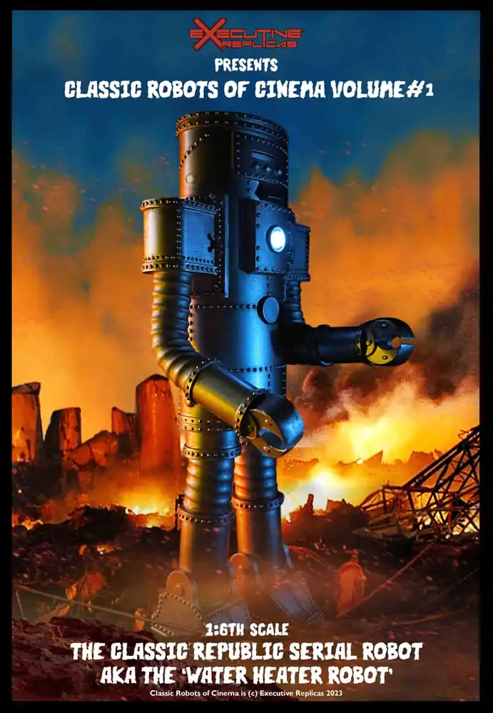 Classic Robots of Cinema Akčná figúrka 1/6 Volume #1: The Classic Republic Serial Robot a.k.a. The Water Heater Robot 30 cm produktová fotografia
