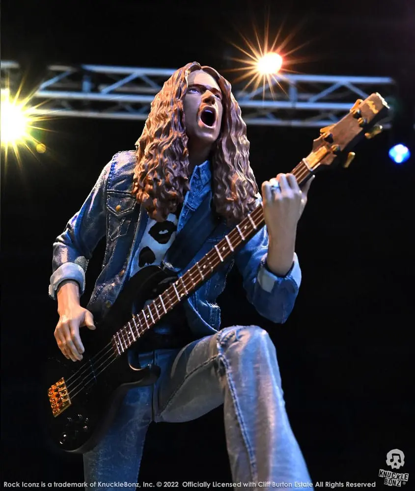 Cliff Burton Rock Iconz Socha Cliff 'Em All 22 cm produktová fotografia